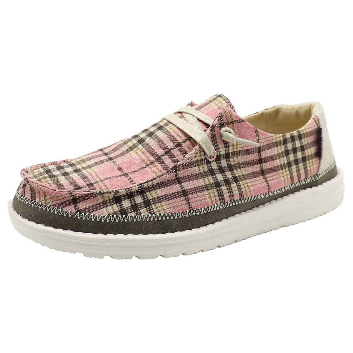 Hey Dude Women's Wendy Plaid Casual Shoes Hey Dude Women's Wendy Plaid Casual Shoes
