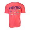 Heybo Men's Inshore Lures Short Sleeve Shirt - Coral - L - Coral L