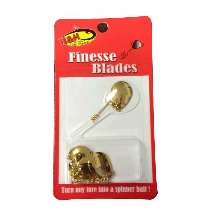 H&H Lure Co Finesse Blades Screw on Colorado Spinner Lure Component - Gold - Gold sz3 H&H Lure Co Finesse Blades Screw on Colorado Spinner Lure Component - Gold - Gold sz3