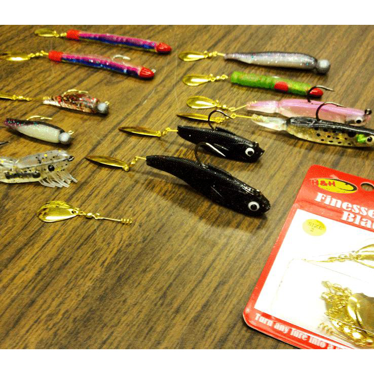 H&H Lure Co Finesse Blades Screw on Colorado Spinner Lure Component - Gold - Gold sz3 H&H Lure Co Finesse Blades Screw on Colorado Spinner Lure Component - Gold - Gold sz3