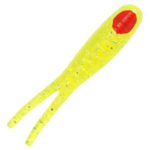 H&H Lure Co Inc Sparkle Beetle Saltwater Soft Bait- Chartreuse/Glitter, 3in