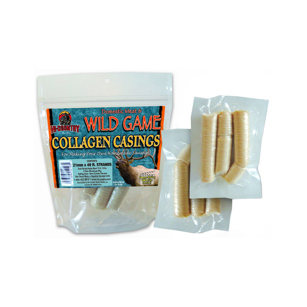 Hi-Country 21mm Collagen Sausage Casings Hi-Country 21mm Collagen Sausage Casings