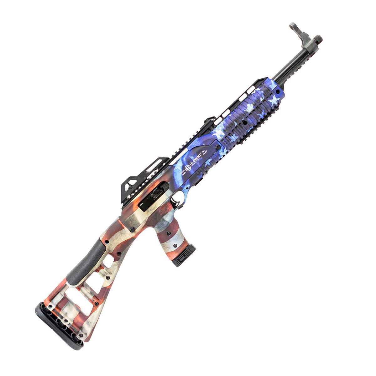 Hi-Point 45TS Carbine 45 Auto (ACP) 17.5in Grand Union Flag Pattern Semi Automatic Modern Sporting Rifle - 9+1 Rounds - Red/Blue Hi-Point 45TS Carbine 45 Auto (ACP) 17.5in Grand Union Flag Pattern Semi Automatic Modern Sporting Rifle - 9+1 Rounds - Red/Blue