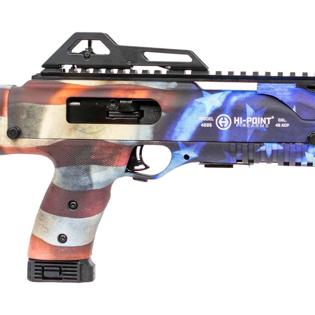 Hi-Point 45TS Carbine 45 Auto (ACP) 17.5in Grand Union Flag Pattern Semi Automatic Modern Sporting Rifle - 9+1 Rounds - Red/Blue Hi-Point 45TS Carbine 45 Auto (ACP) 17.5in Grand Union Flag Pattern Semi Automatic Modern Sporting Rifle - 9+1 Rounds - Red/Blue
