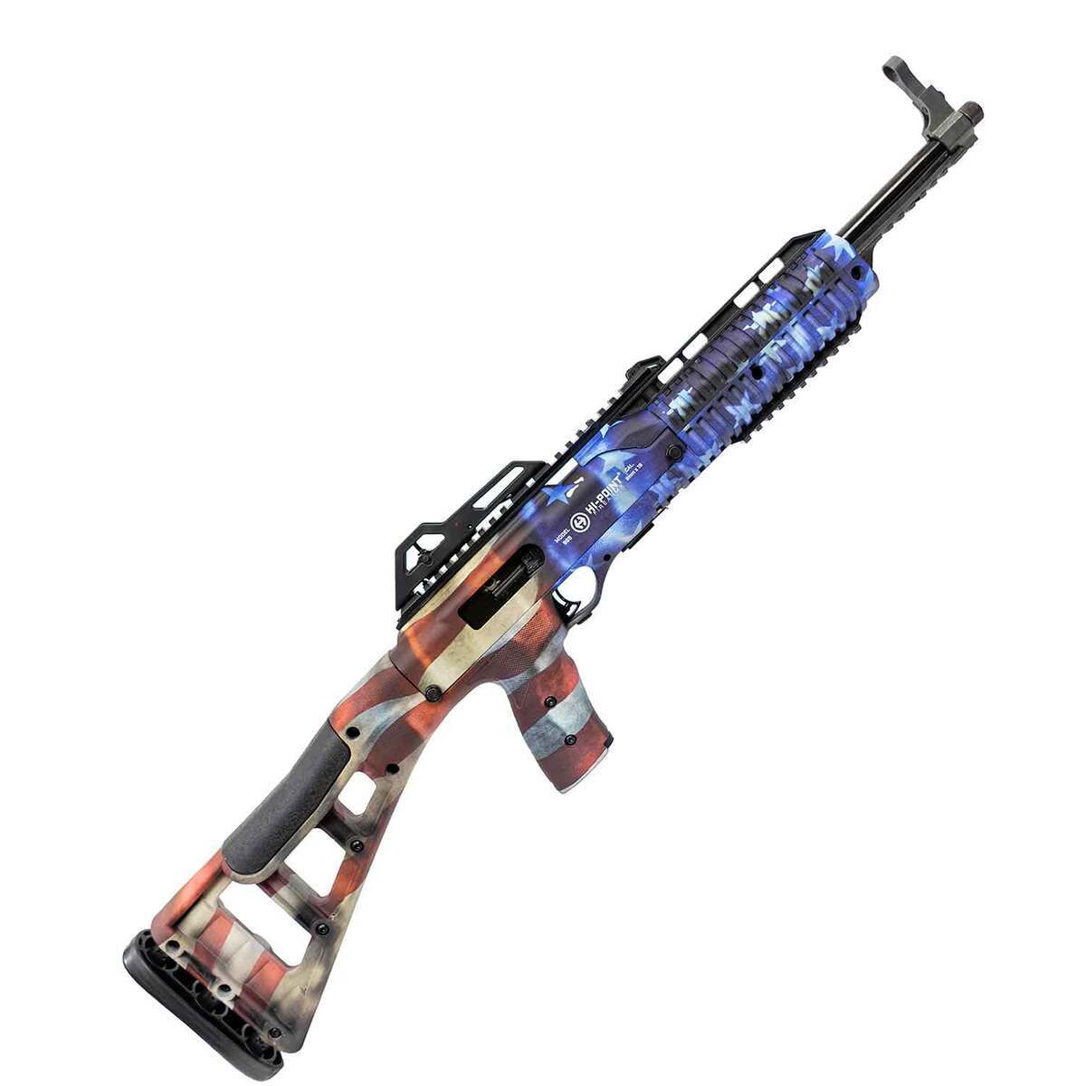 Hi-Point 9TS Carbine 9mm Luger 16.5in Grand Union Flag Pattern Semi Automatic Modern Sporting Rifle - 10+1 Rounds - Red/Blue Hi-Point 9TS Carbine 9mm Luger 16.5in Grand Union Flag Pattern Semi Automatic Modern Sporting Rifle - 10+1 Rounds - Red/Blue