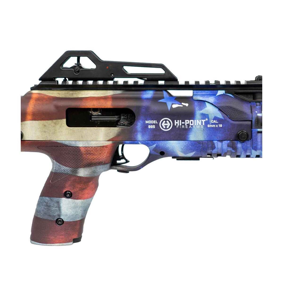 Hi-Point 9TS Carbine 9mm Luger 16.5in Grand Union Flag Pattern Semi Automatic Modern Sporting Rifle - 10+1 Rounds - Red/Blue Hi-Point 9TS Carbine 9mm Luger 16.5in Grand Union Flag Pattern Semi Automatic Modern Sporting Rifle - 10+1 Rounds - Red/Blue