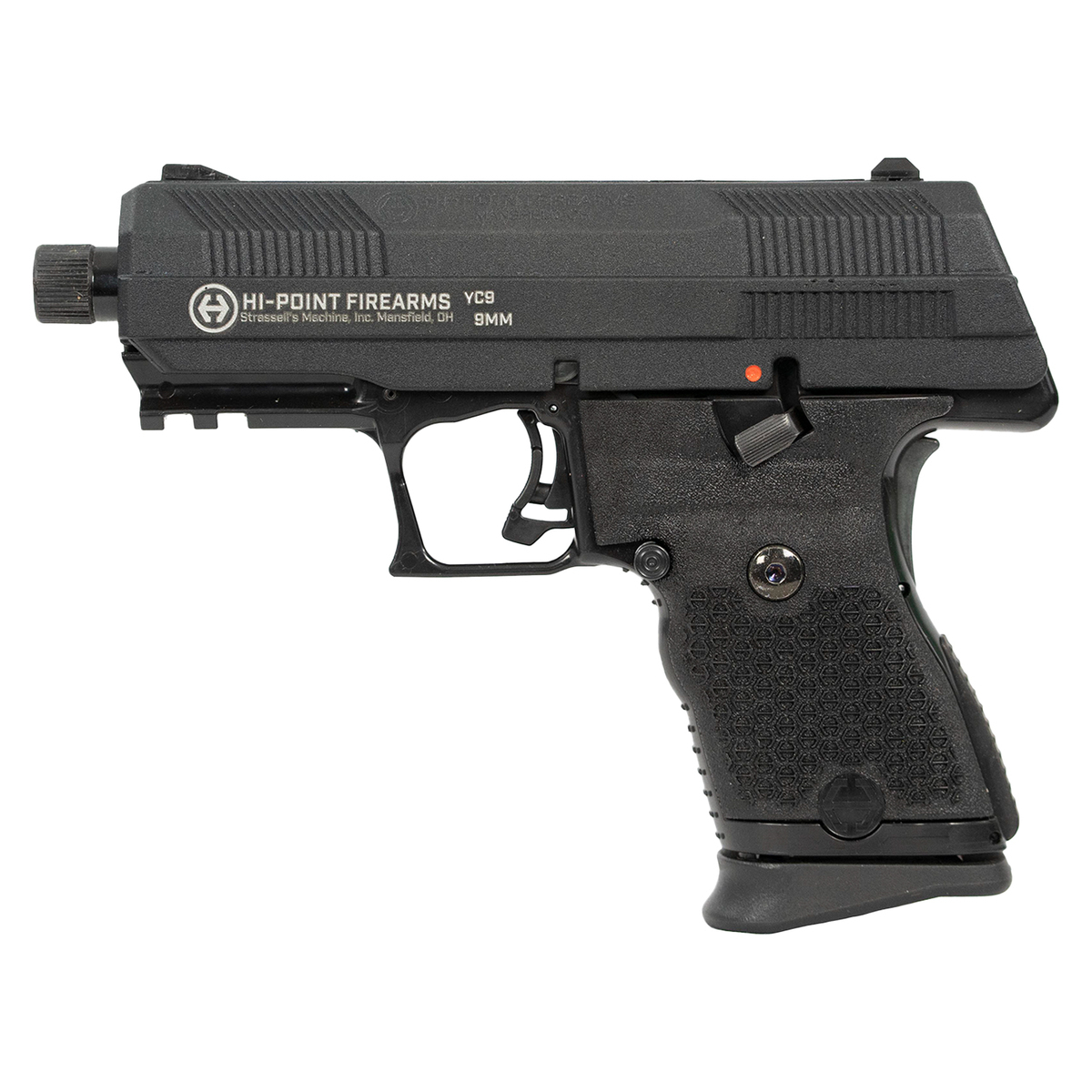 Hi-Point YC9 W/Crimson Trace Red Dot 9mm Luger 4.12in Black Pistol - 10+1 Rounds - Black Hi-Point YC9 W/Crimson Trace Red Dot 9mm Luger 4.12in Black Pistol - 10+1 Rounds - Black