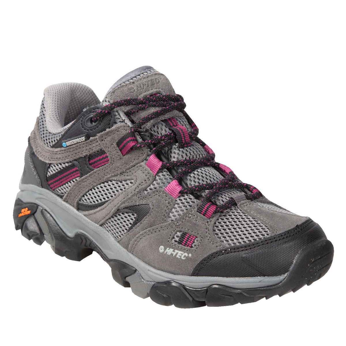 Hi-Tec Women's Ravus Vent Waterproof Low Hiking Shoes - Charcoal - Size ...
