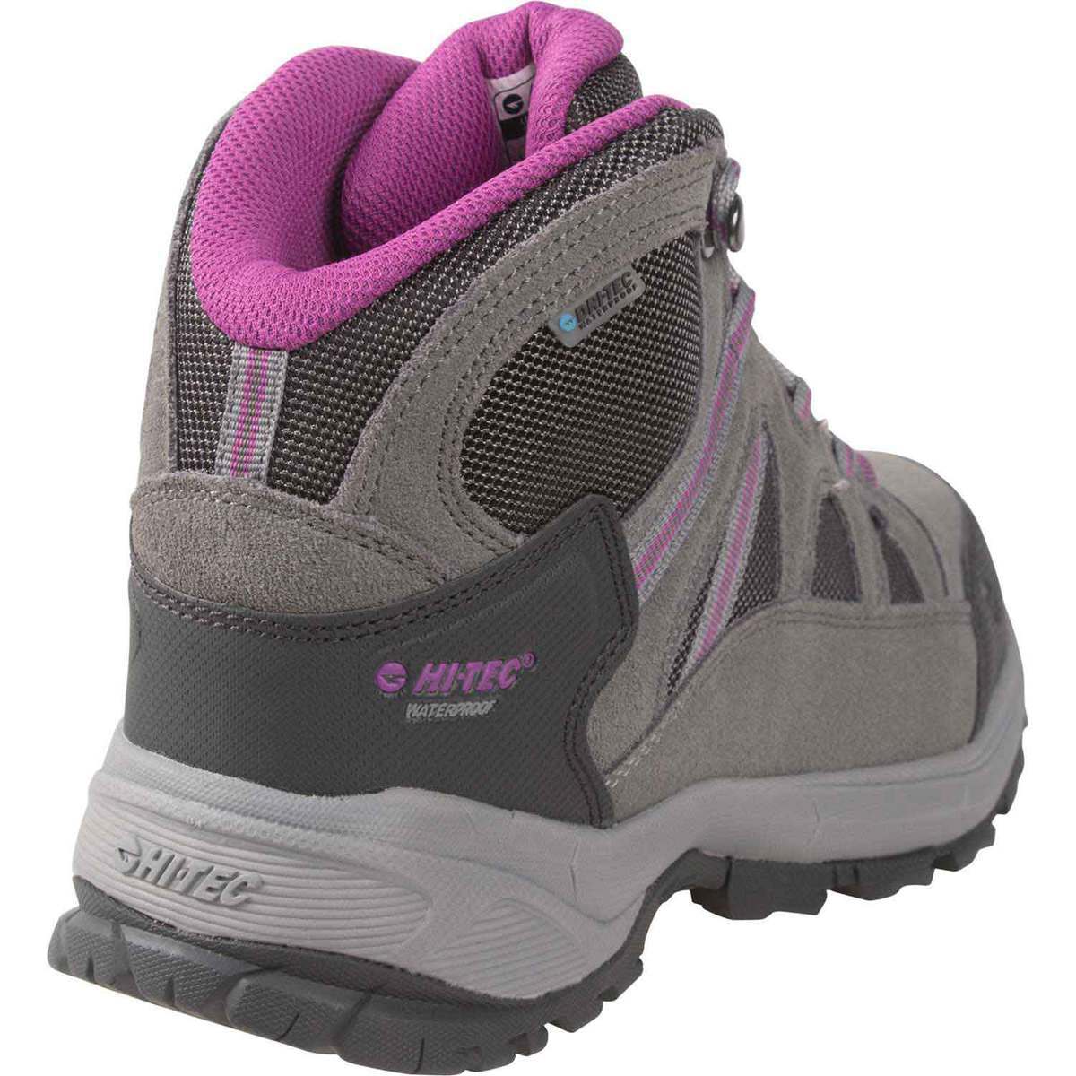 Hi-Tec Women's Wasatch Waterproof Mid Hiking Boots - Charcoal - Size 7 - Charcoal 7 Hi-Tec Women's Wasatch Waterproof Mid Hiking Boots - Charcoal - Size 7 - Charcoal 7