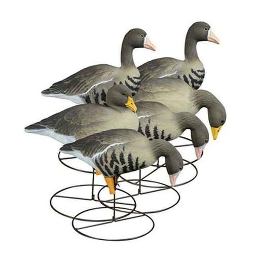 Higddon Full-Size Full Body Specklebelly Goose Decoys – 6 Pack