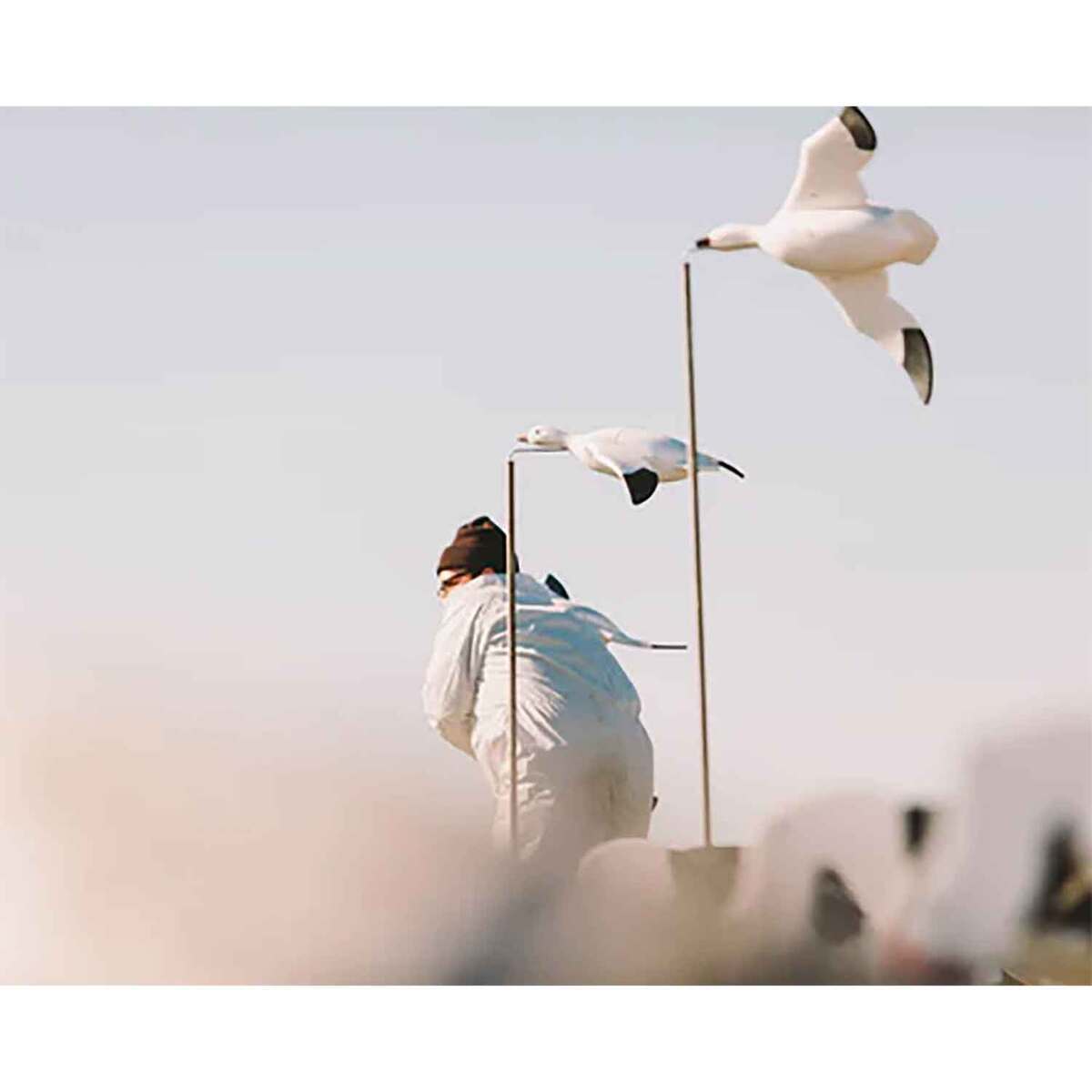 Higdon Feathers Flyers Snow Goose Silhouette Decoy - Single Pack Higdon Feathers Flyers Snow Goose Silhouette Decoy - Single Pack