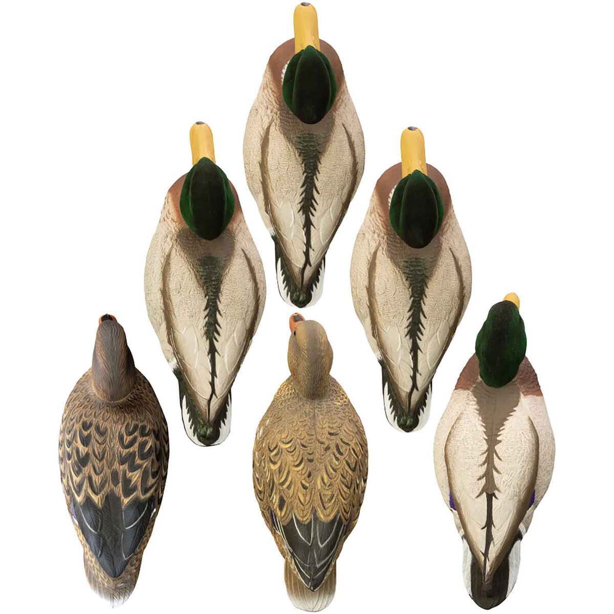 Higdon Magnum Flocked Heads Mallard Duck Decoy - 6 Pack Higdon Magnum Flocked Heads Mallard Duck Decoy - 6 Pack