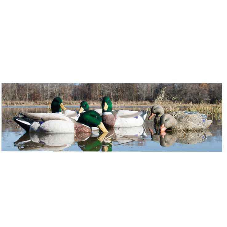 Higdon Magnum Mallard Foam Filled Flock heads Duck Decoys - 6 Pack Higdon Magnum Mallard Foam Filled Flock heads Duck Decoys - 6 Pack