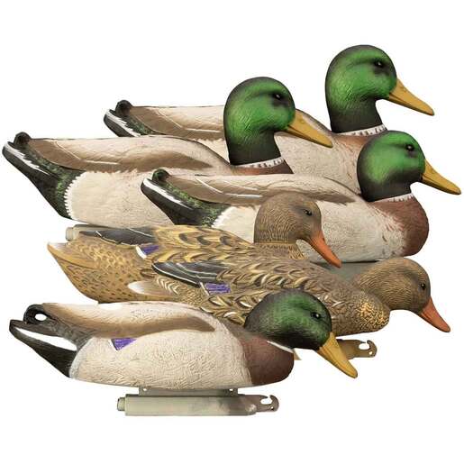 Higdon Magnum Mallard Painted Heads Foam Mallard Duck Decoy – 6 Pack