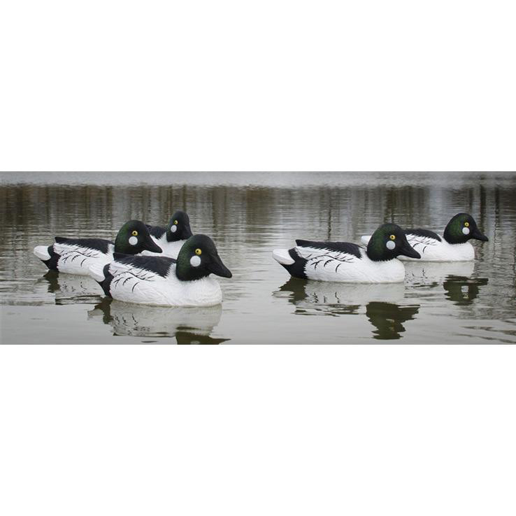 Higdon Standard Foam Filled Goldeneye Drakes Duck Decoys - 6 Pack Higdon Standard Foam Filled Goldeneye Drakes Duck Decoys - 6 Pack