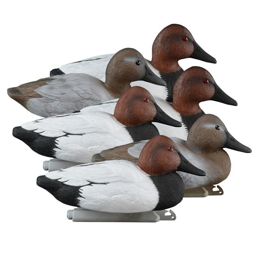 Higdon Standard Foam Filled Canvasbacks Duck Decoys – 6 Pack