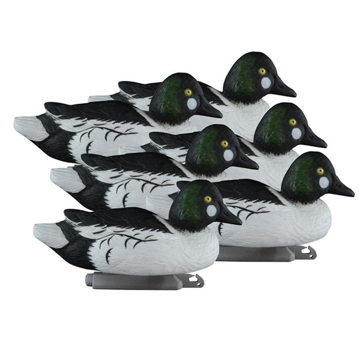 Higdon Standard Foam Filled Goldeneye Drakes Duck Decoys – 6 Pack