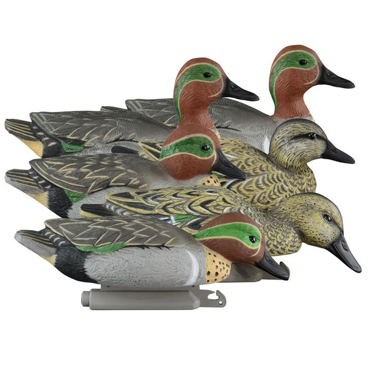 Higdon Standard Foam Filled Green Wing Teal Duck Decoys - 6 Pack Higdon Standard Foam Filled Green Wing Teal Duck Decoys - 6 Pack