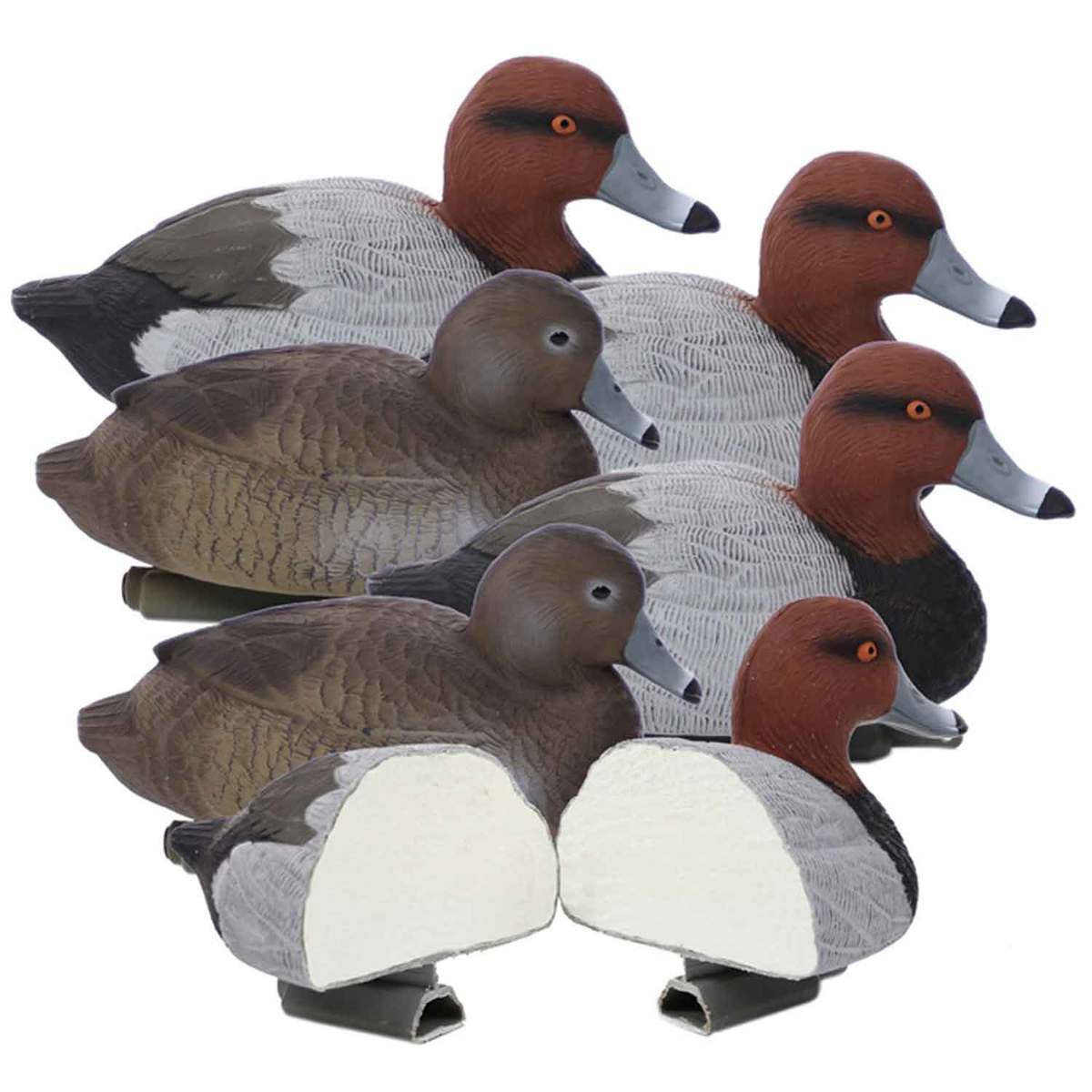 Higdon Standard Foam Filled Red Heads Duck Decoys - 6 Pack Higdon Standard Foam Filled Red Heads Duck Decoys - 6 Pack