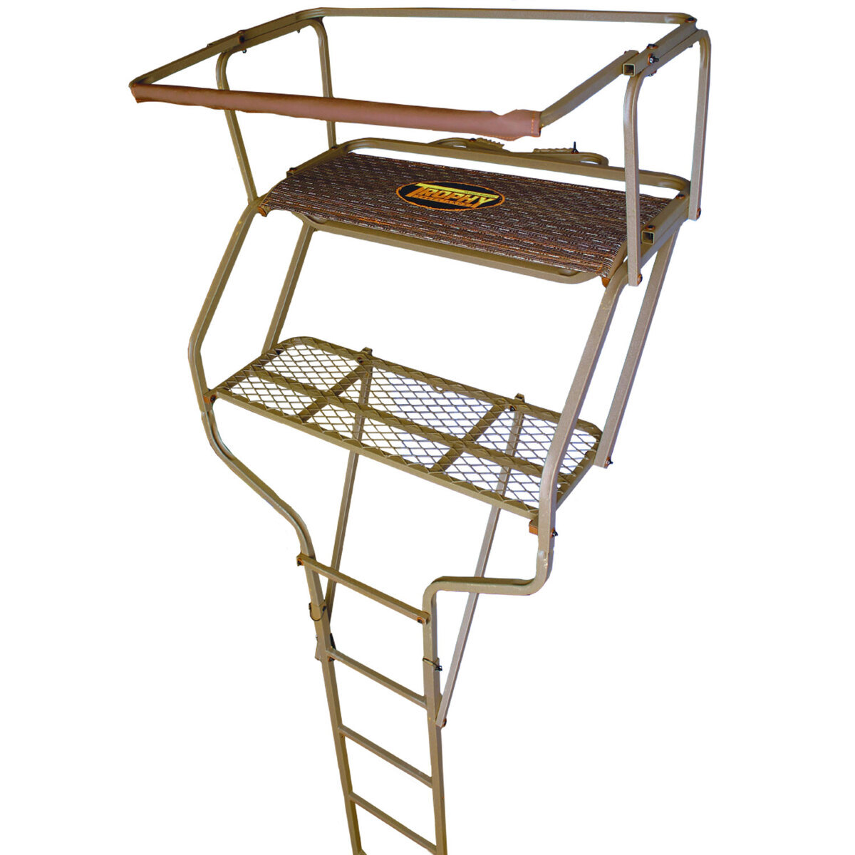 Trophy Highview Double 2-Man Ladder Treestand - Tan Trophy Highview Double 2-Man Ladder Treestand - Tan