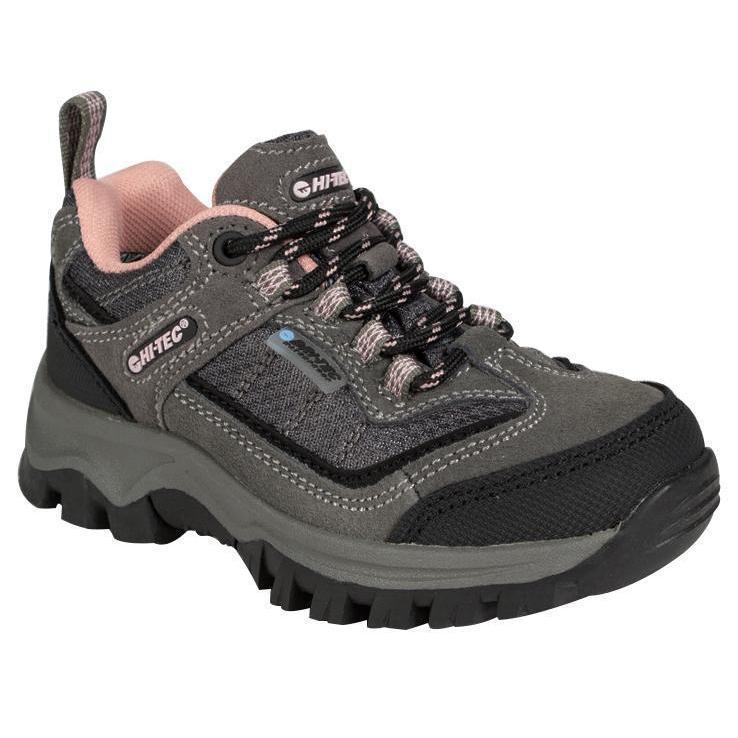 Hi-Tec Youth Hillside Low Waterproof Jr Hiking Boots - 12Y - Blush 12 Hi-Tec Youth Hillside Low Waterproof Jr Hiking Boots - 12Y - Blush 12