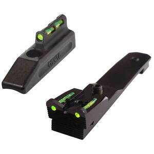 HIVIZ Fiber-Optic Sight Set for Henry 22 Long Rifle - Green / Red / White