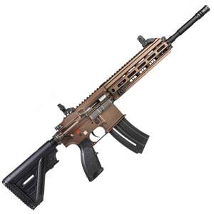 HK HK416-D 22 Long Rifle 16in Midnight Bronze Cerakote Modern Sporting Rifle - 20+1 Rounds