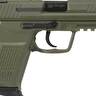 HK HK45 Compact V1 45 Auto (ACP) 3.9in Green Cerakote Pistol - 8+1 Rounds