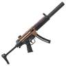 HK MP5 22 Long Rifle 16.1in Burnt Bronze Cerakote Semi Automatic Modern Sporting Rifle - 25+1 Rounds - Brown