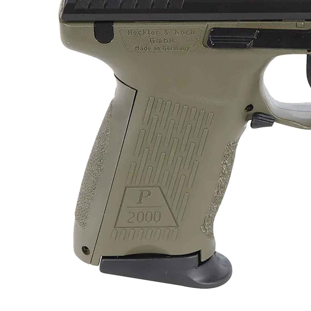HK P2000 9mm Luger 3.4in Matte Black/Green Pistol - 13+1 Rounds - Green HK P2000 9mm Luger 3.4in Matte Black/Green Pistol - 13+1 Rounds - Green