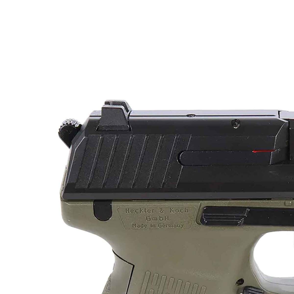 HK P2000 9mm Luger 3.4in Matte Black/Green Pistol - 13+1 Rounds - Green HK P2000 9mm Luger 3.4in Matte Black/Green Pistol - 13+1 Rounds - Green