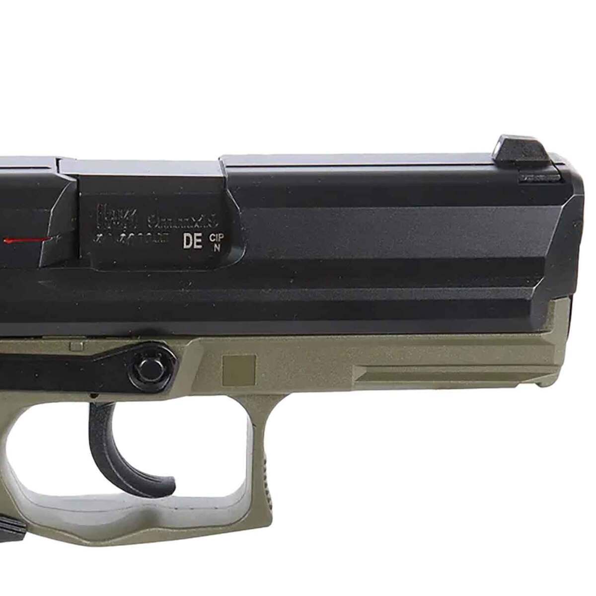 HK P2000 9mm Luger 3.4in Matte Black/Green Pistol - 13+1 Rounds - Green HK P2000 9mm Luger 3.4in Matte Black/Green Pistol - 13+1 Rounds - Green
