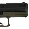 HK P2000 9mm Luger 3.66in Black Cerakote Pistol - 13+1 Rounds - Green