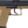 HK P2000 V3 9mm Luger 3.6in Blued Pistol - 10+1 Rounds - Tan