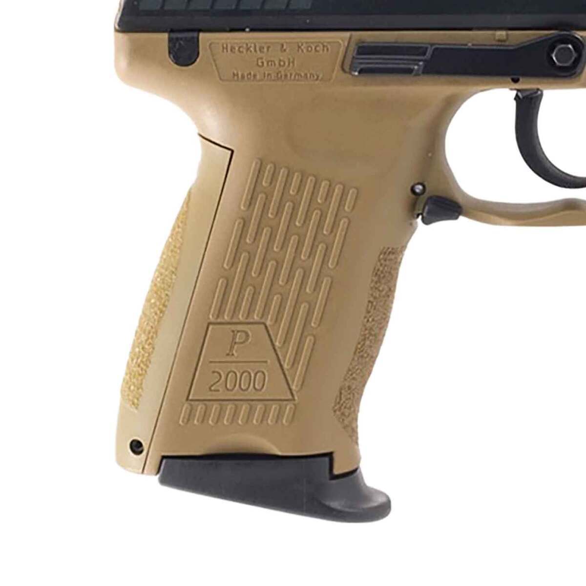 HK P2000 V3 9mm Luger 3.6in Blued Pistol - 10+1 Rounds - Tan HK P2000 V3 9mm Luger 3.6in Blued Pistol - 10+1 Rounds - Tan