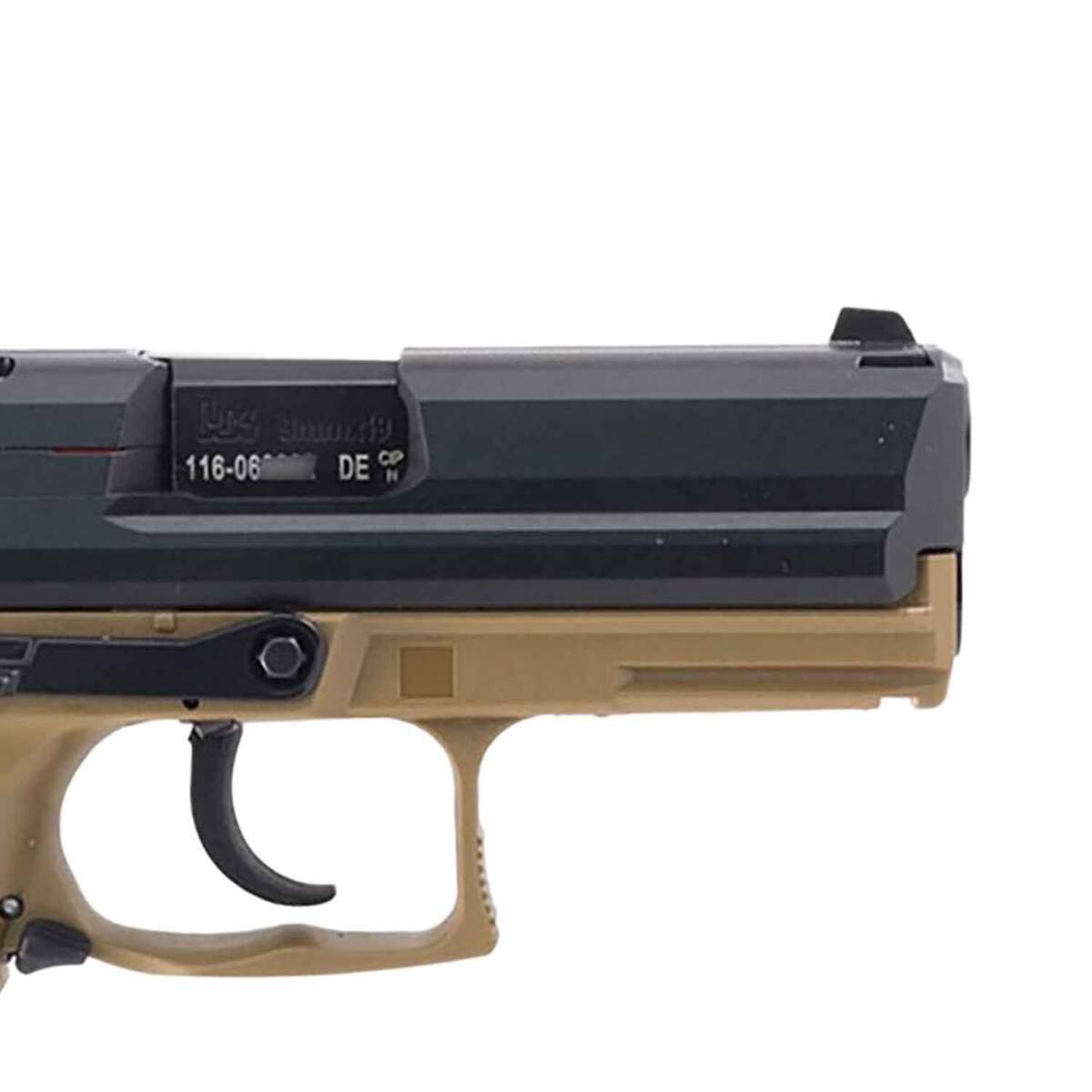 HK P2000 V3 9mm Luger 3.6in Blued Pistol - 10+1 Rounds - Tan HK P2000 V3 9mm Luger 3.6in Blued Pistol - 10+1 Rounds - Tan