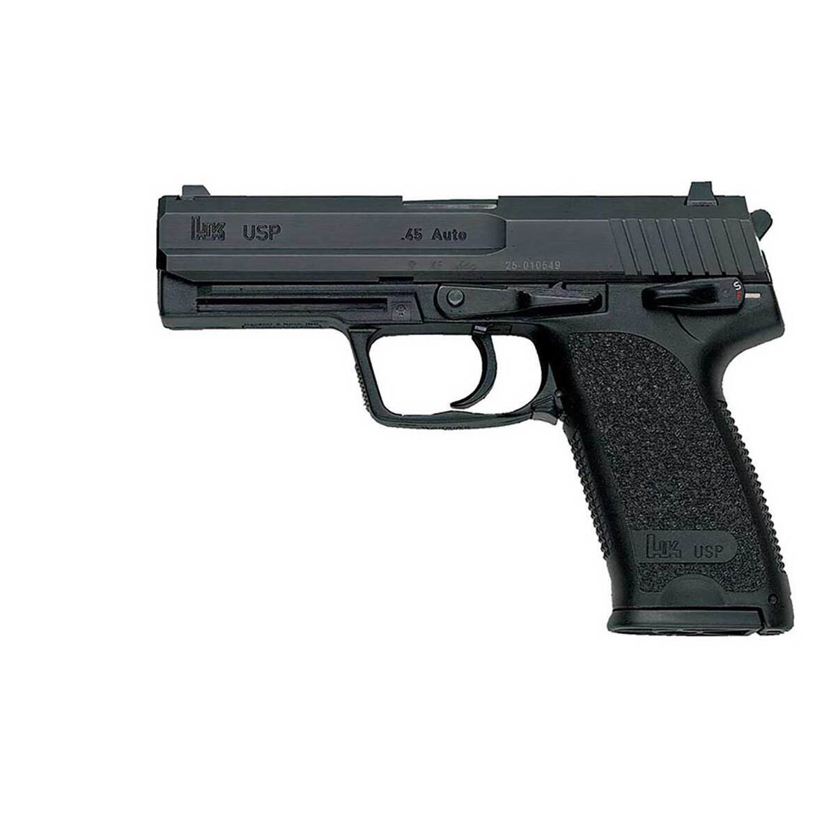 HK USP 45 Auto (ACP) 4.41in Black Steel Pistol - 12+1 Rounds - Black HK USP 45 Auto (ACP) 4.41in Black Steel Pistol - 12+1 Rounds - Black