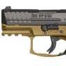 HK VP9SK 9mm Luger 3.39in Black/FDE Pistol - 13+1 Rounds - Tan