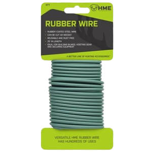 HME 25ft Rubber Twist Tie Wire