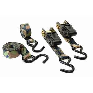 HME Camouflage Ratchet Tie Down Straps - 4 Pack