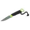 HME Skeleton Fixed Blade Knife - Black/Green