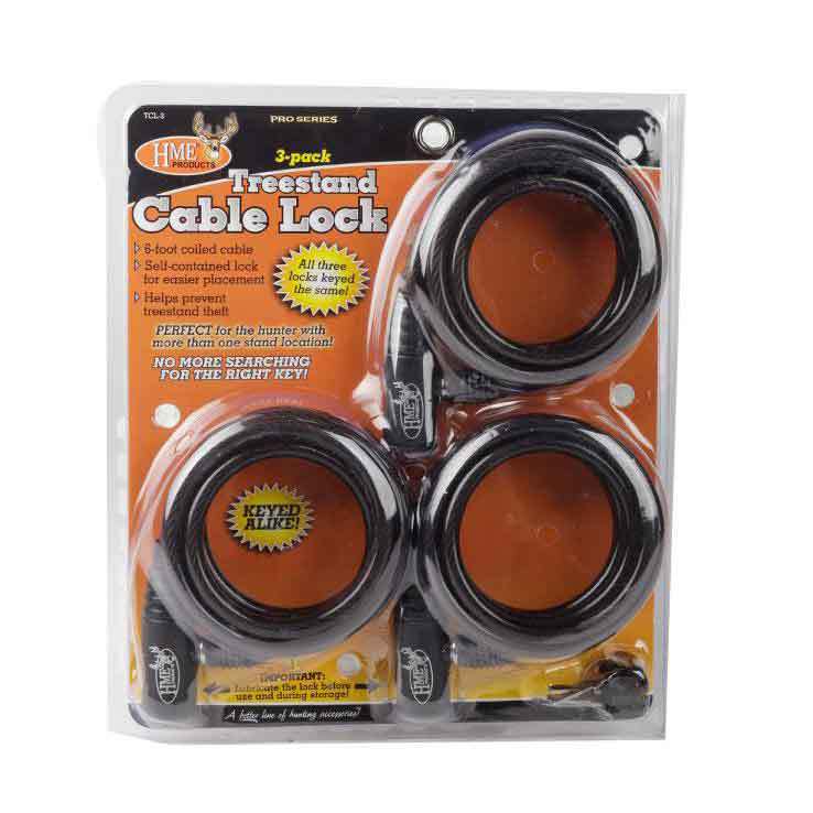 HME Treestand Cable Lock 3PK HME Treestand Cable Lock 3PK