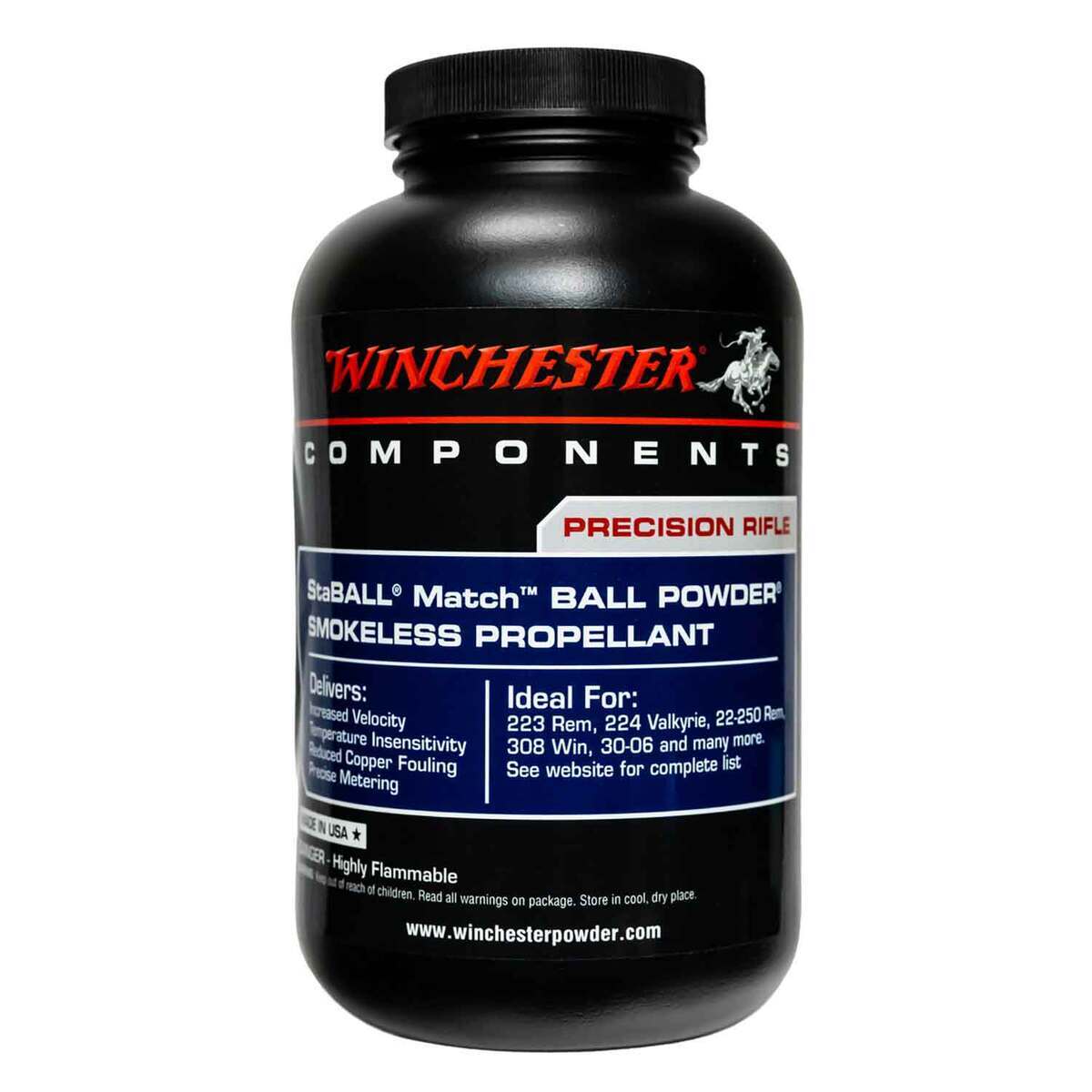 Hodgdon Winchester StaBALL Match Smokeless Powder - 1lb Can | Sportsman ...