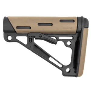 Hogue AR15/M16 Mil-Spec Overmolded Collapsible Buttstock - FDE