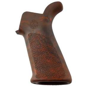 Hogue AR15/M16 OverMolded Rubber Beavertail Grip - Red Lava