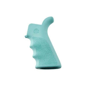 Hogue AR15/M16 OverMolded Rubber With Finger Grooves Beavertail Grip - Aqua