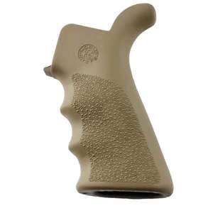 Hogue AR15/M16 OverMolded Rubber With Finger Grooves Beavertail Grip - FDE