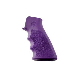 Hogue AR15/M16 OverMolded Rubber With Finger Grooves Grip - Purple