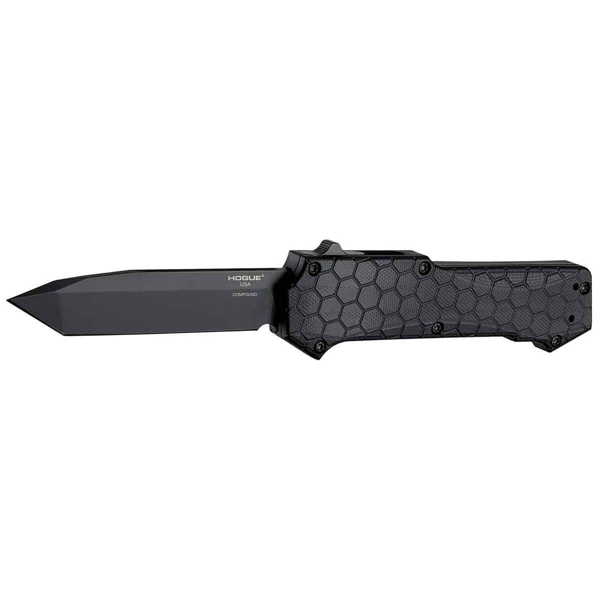 Hogue Compound 3.5 inch Automatic Knife - Black Hogue Compound 3.5 inch Automatic Knife - Black