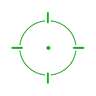 Holosun SCS-MOS 1x Green Dot - 2 MOA Dot & 32 MOA Circle - Black